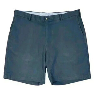 PETER MILLAR Men’s Flat Front Chino Shorts - Blue - Size 38